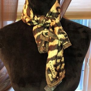 Coach silk scarf